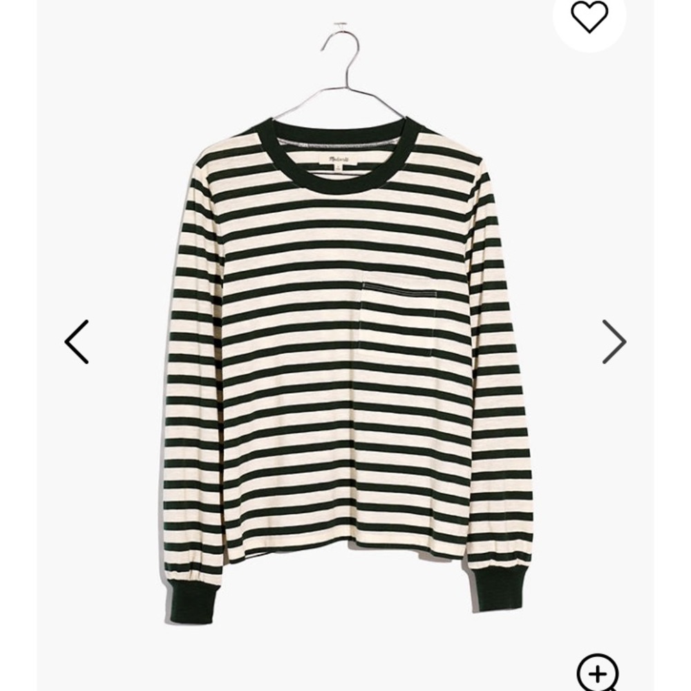 NWOT Madewell Eaves Stripe Tee